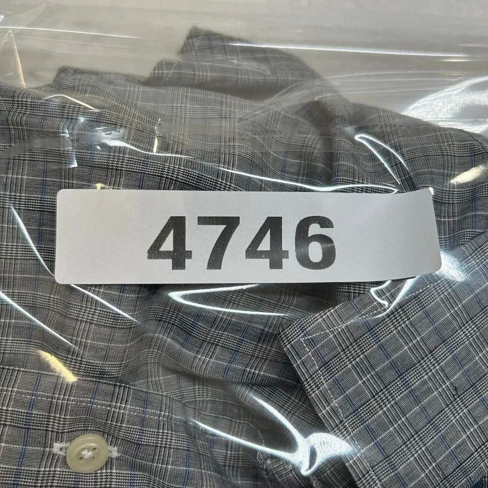 Polo Ralph Lauren Philip Shirt Mens Medium 15.5‎ 32-33 Grey Check Long Sleeve